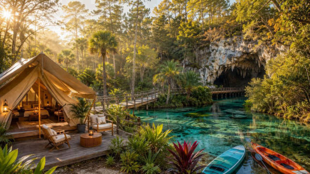 Florida State Parks Blend Glamping, Springs, and Sustainability