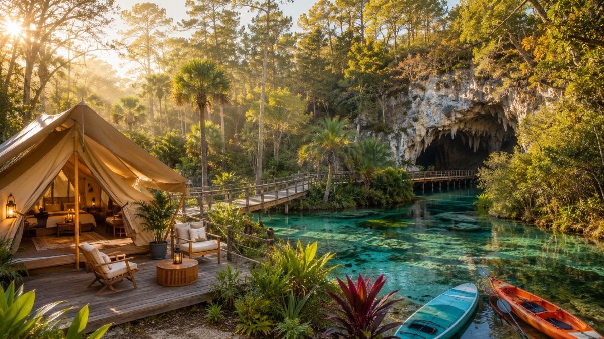 Florida State Parks Blend Glamping, Springs, and Sustainability
