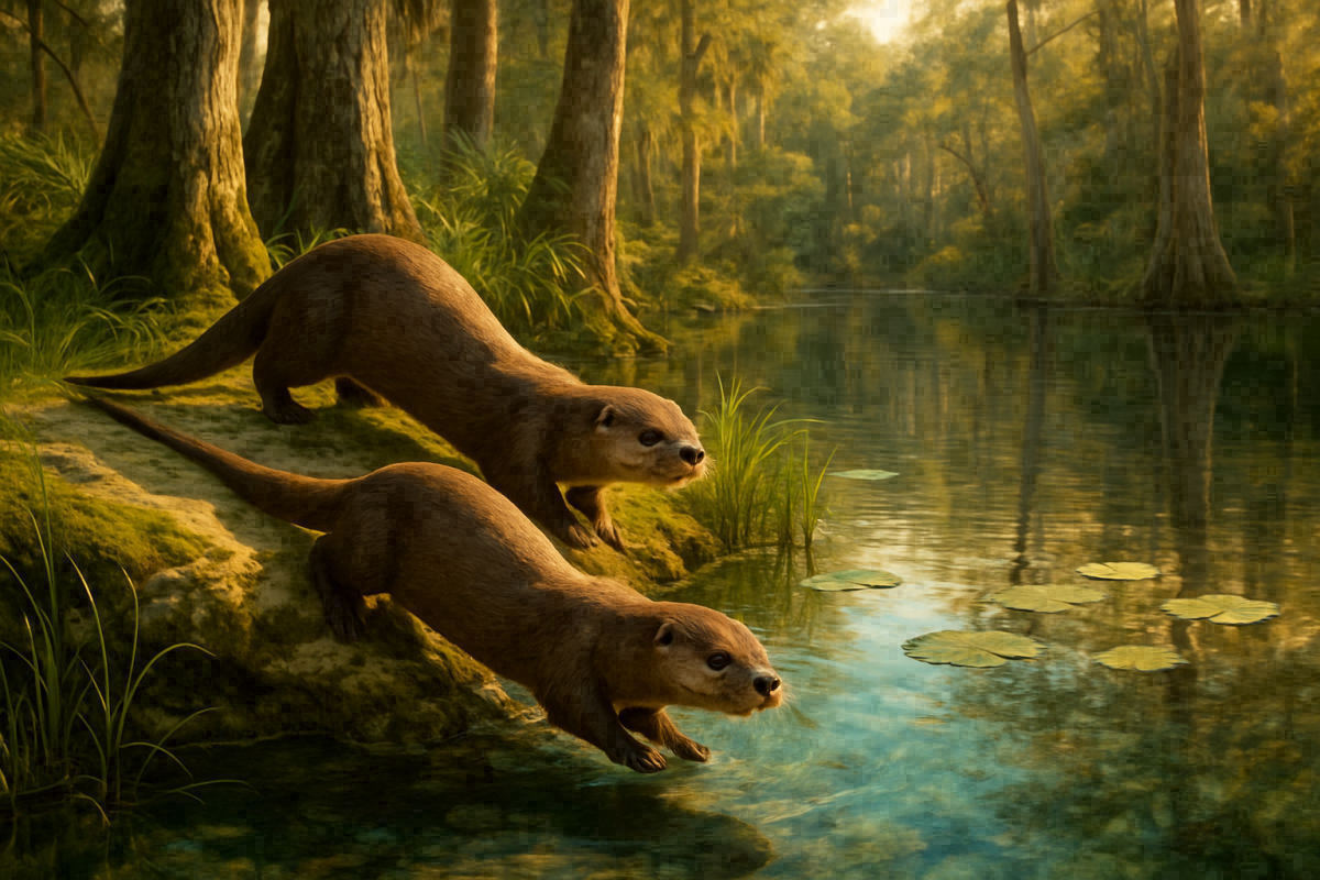 Two Orphaned Otters Head Back to the Wild After Florida Rehab
