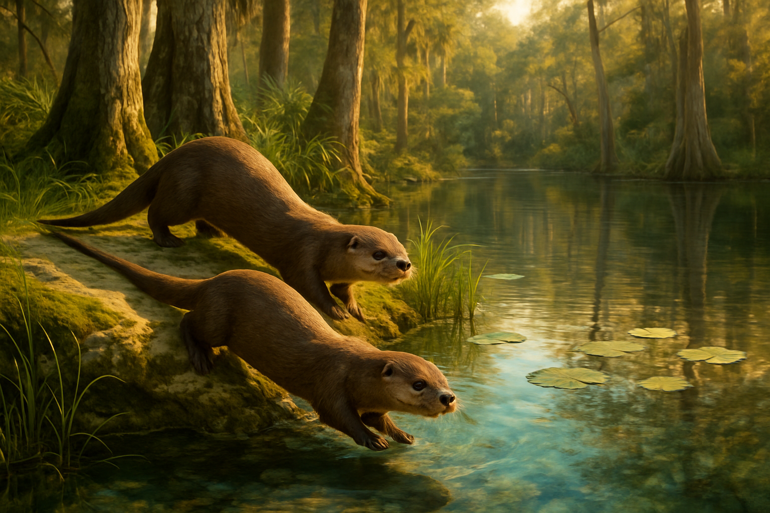 Two Orphaned Otters Head Back to the Wild After Florida Rehab