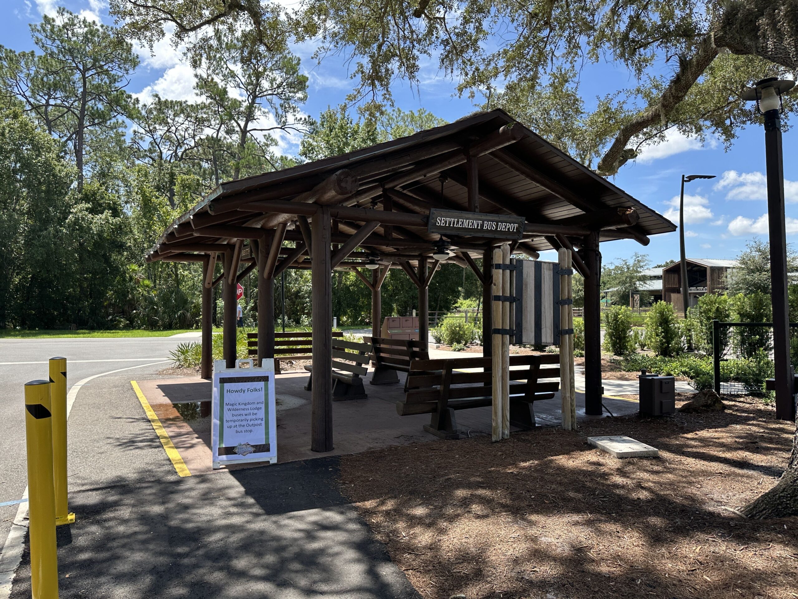 Fort Wilderness Magic Kingdom Bus Stop Has Temporarily Moved