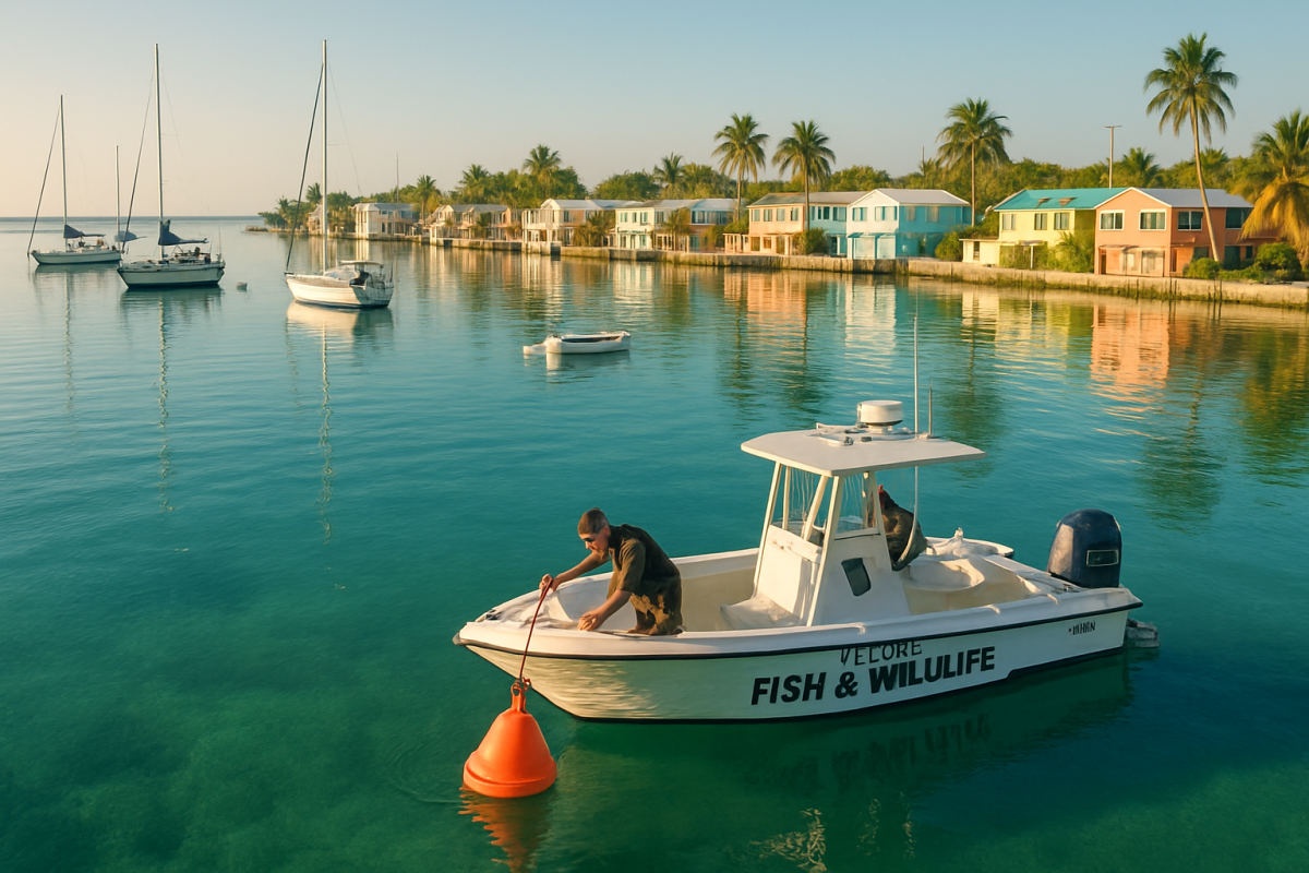 FWC Installing Anchoring Markers in Key Florida Keys Harbors