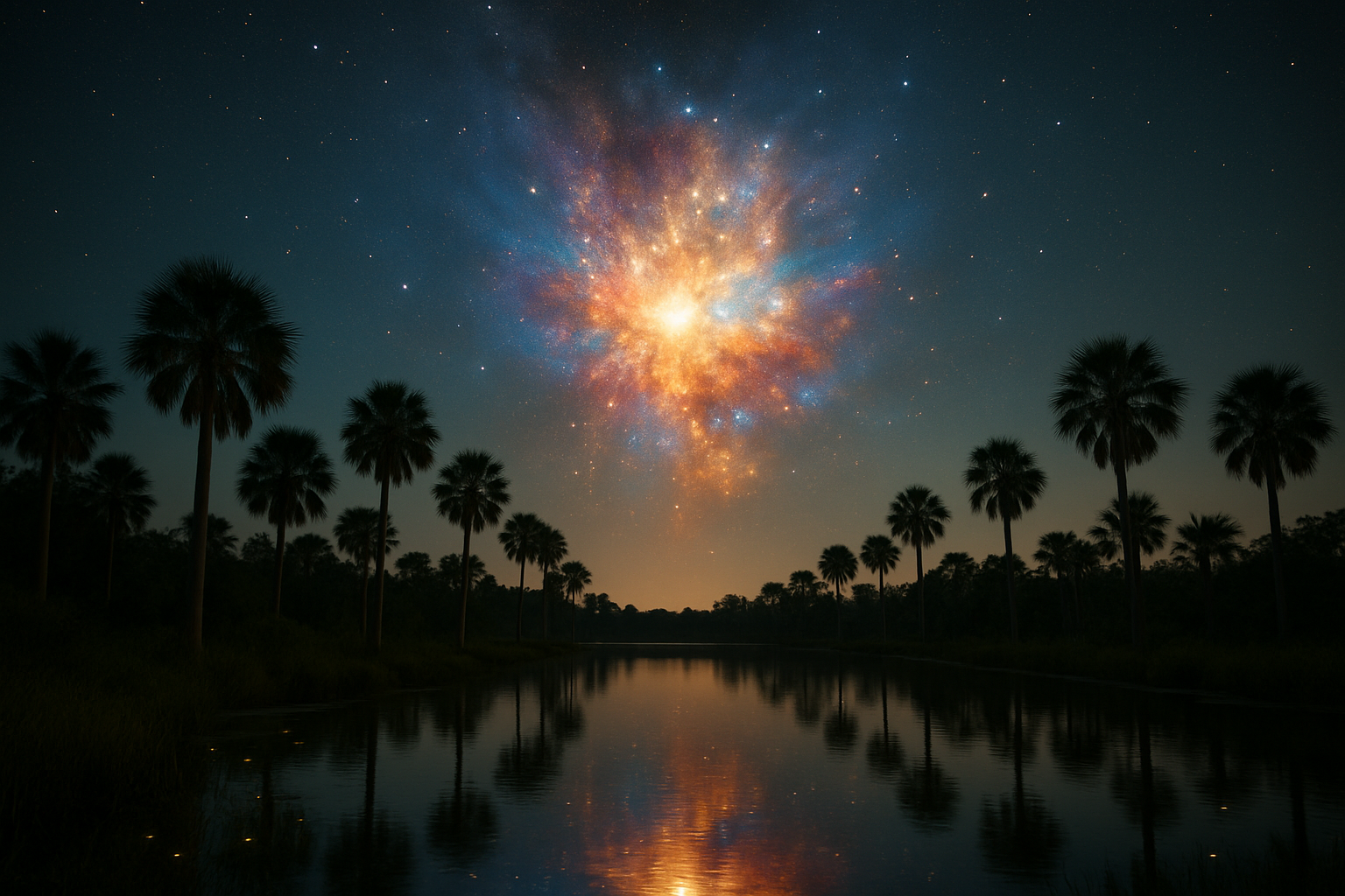 Hubble Captures a Cosmic Sparkler Just in Time for July 4th