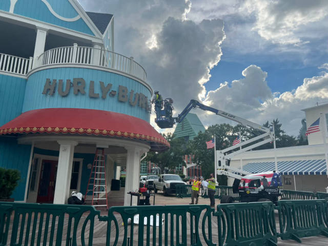 Hurly-Burly Jazz Club Sign Goes Up at Disney's BoardWalk