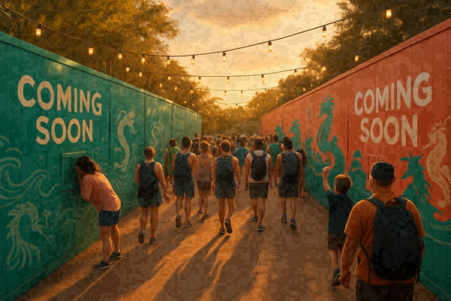 Islands of Adventure Entry Gets Construction Walls as Lost Continent Falls