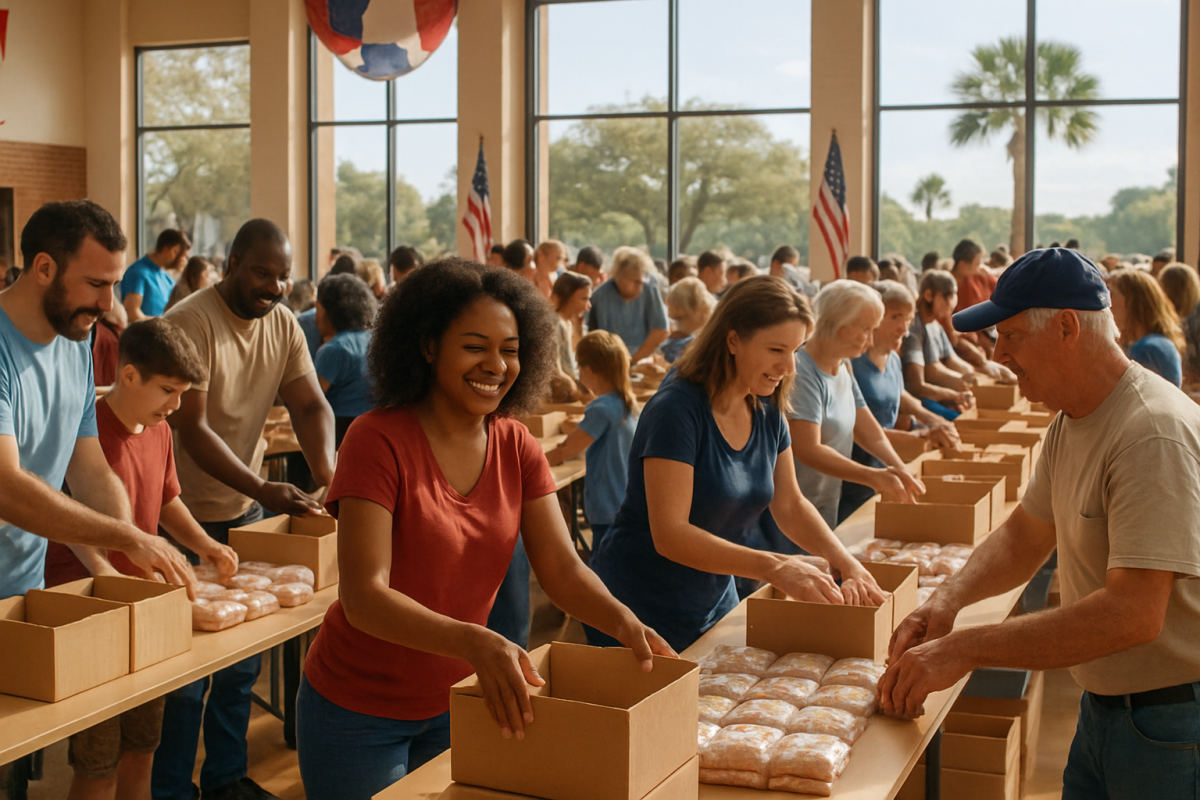 Jacksonville Volunteers Pack 340,992 Meals on 9/11