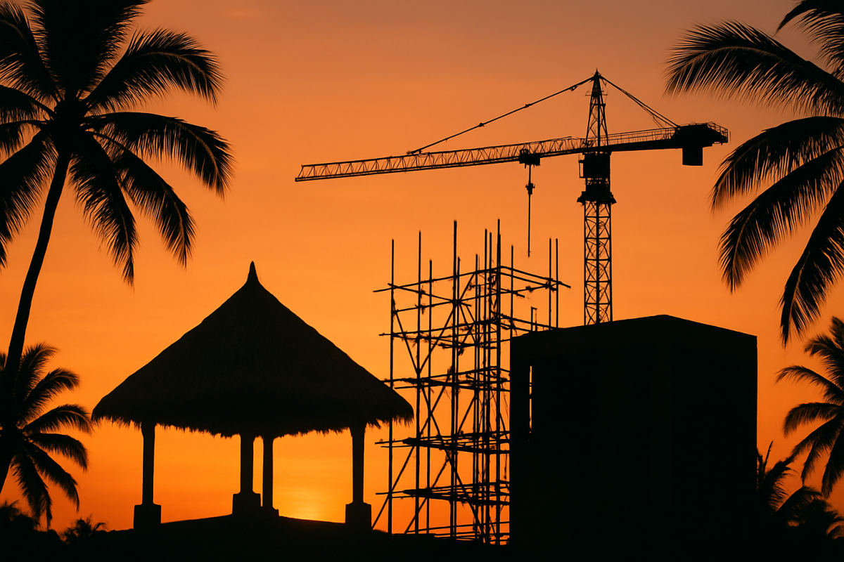 Mystery Building Rising Behind Magic Kingdom's Adventureland