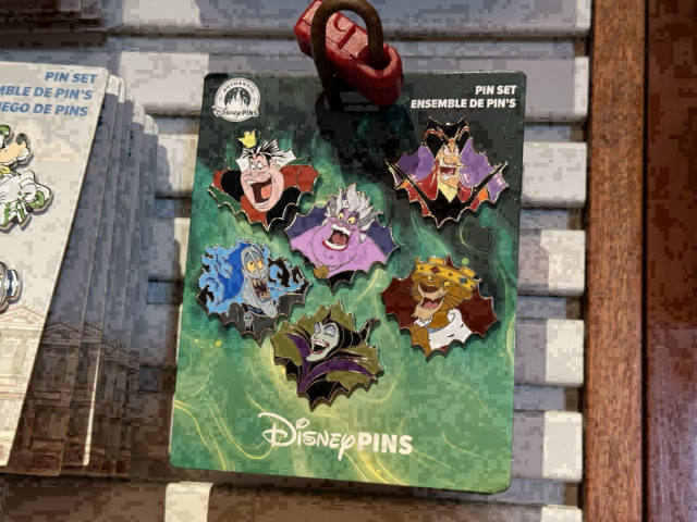 Six Disney Villains Unite in New Magic Kingdom Pin Set