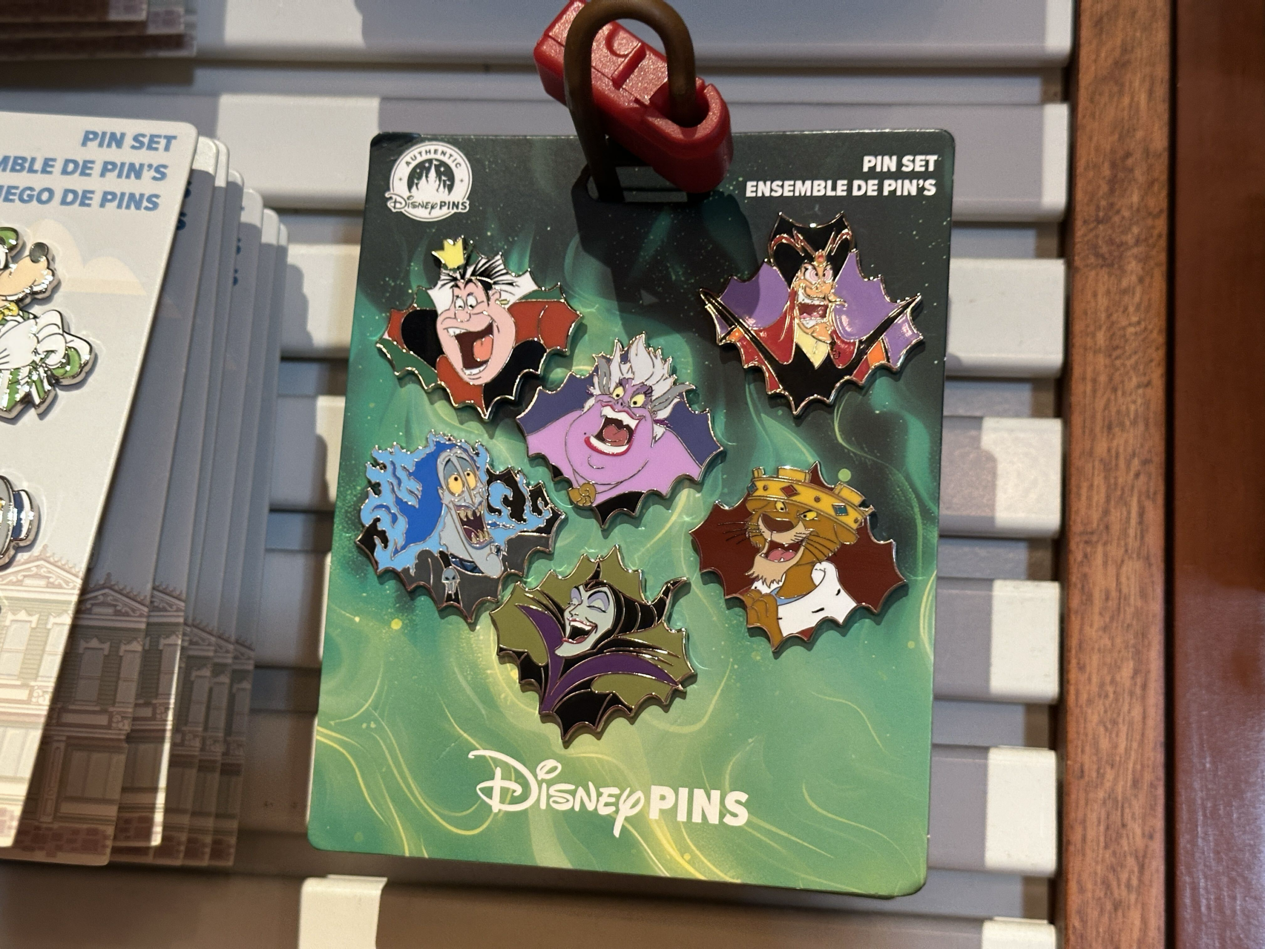 Six Disney Villains Unite in New Magic Kingdom Pin Set