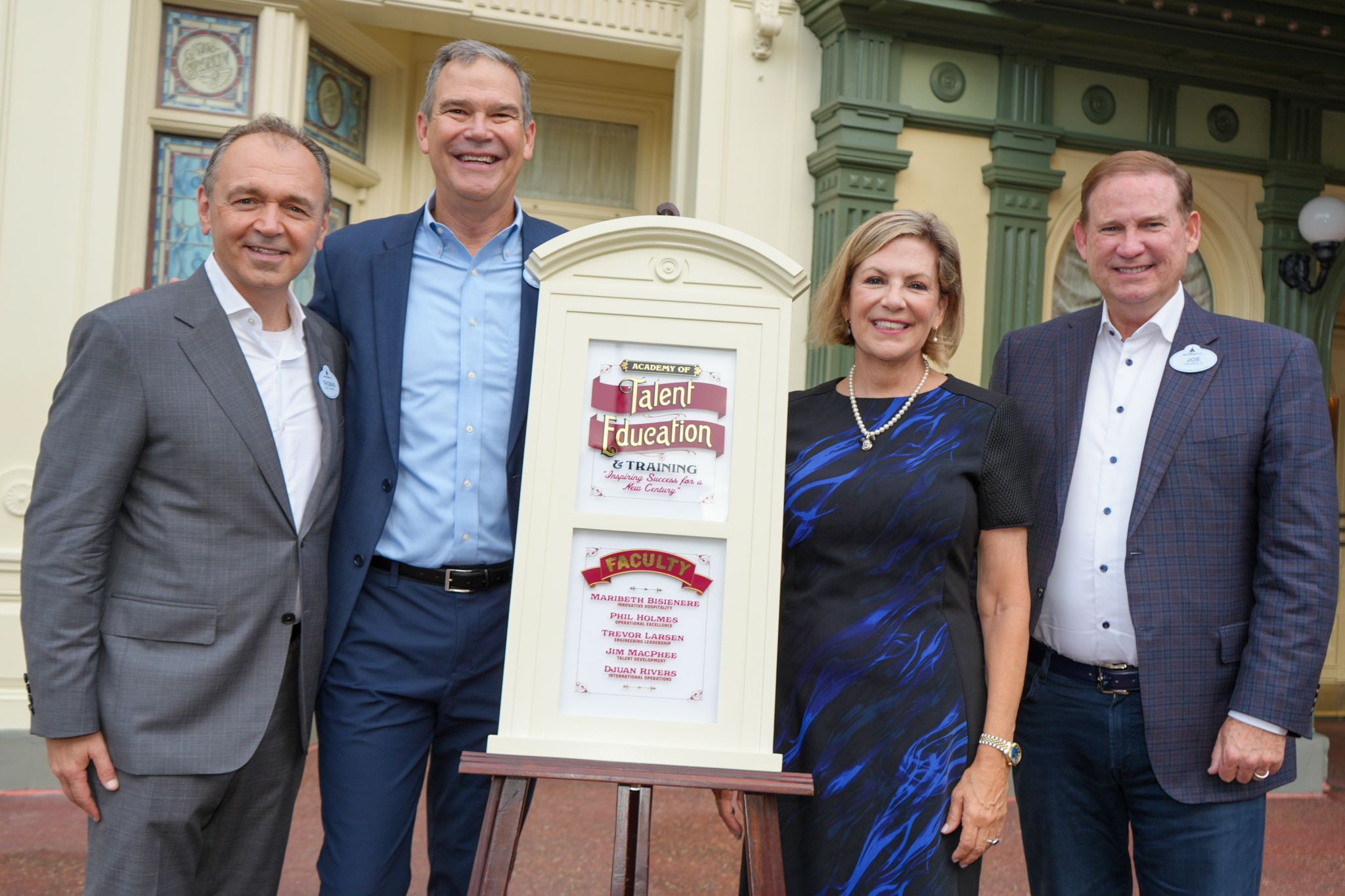 Magic Kingdom Window Honors Disney World SVP Maribeth Bisienere