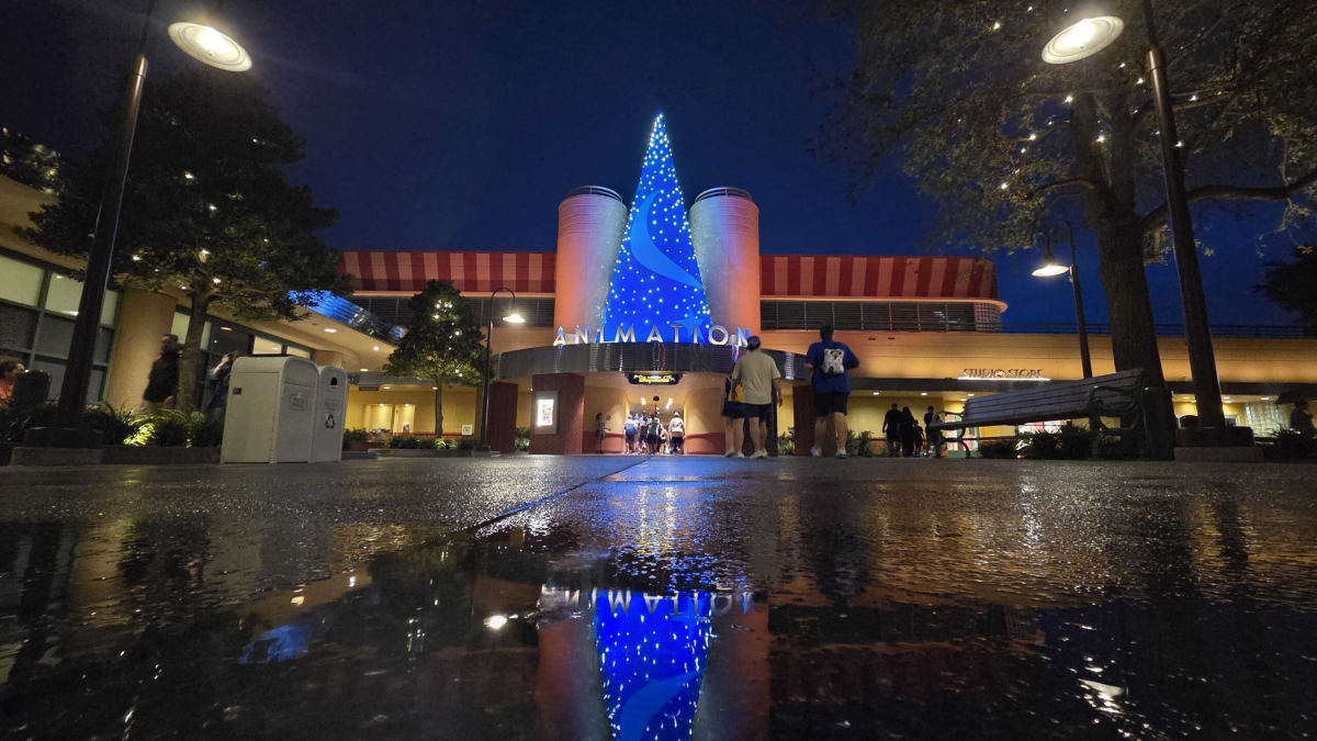 Animation Courtyard Glows After Dark at Hollywood Studios