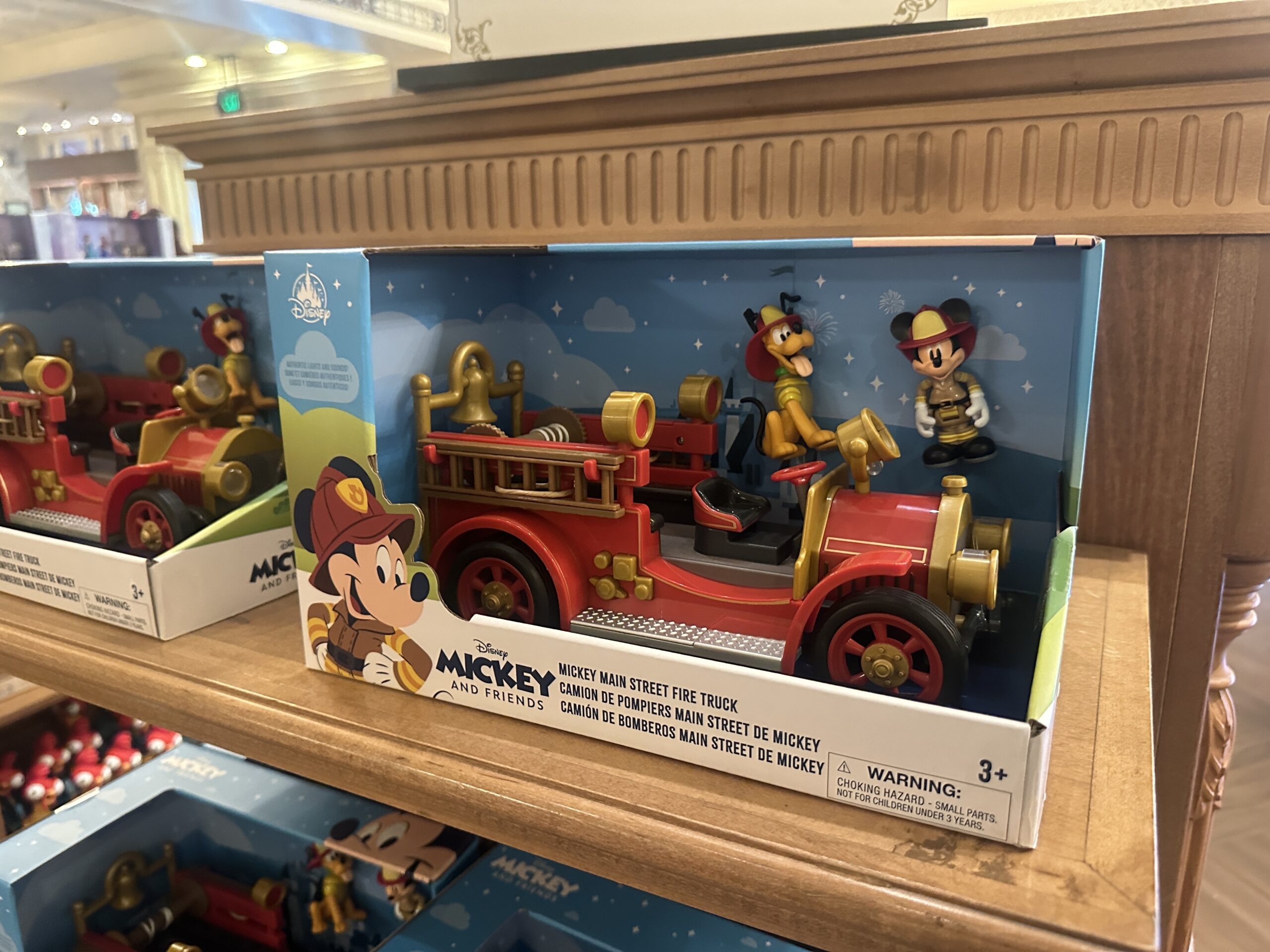 Mickey & Pluto Fire Truck Toy Rolls Into Magic Kingdom