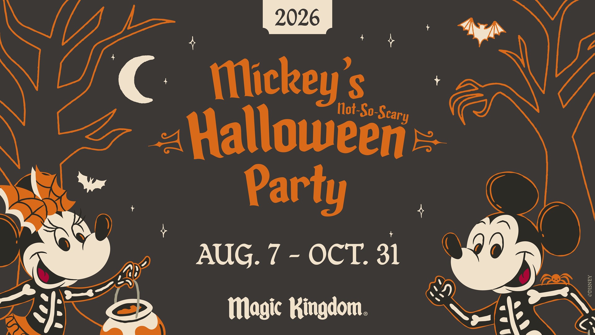 Mickey's Not-So-Scary Halloween Party 2026 Dates Revealed