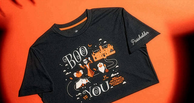 MNSSHP 2026 Passholder Merch: Hitchhiking Ghosts Tee and Pin