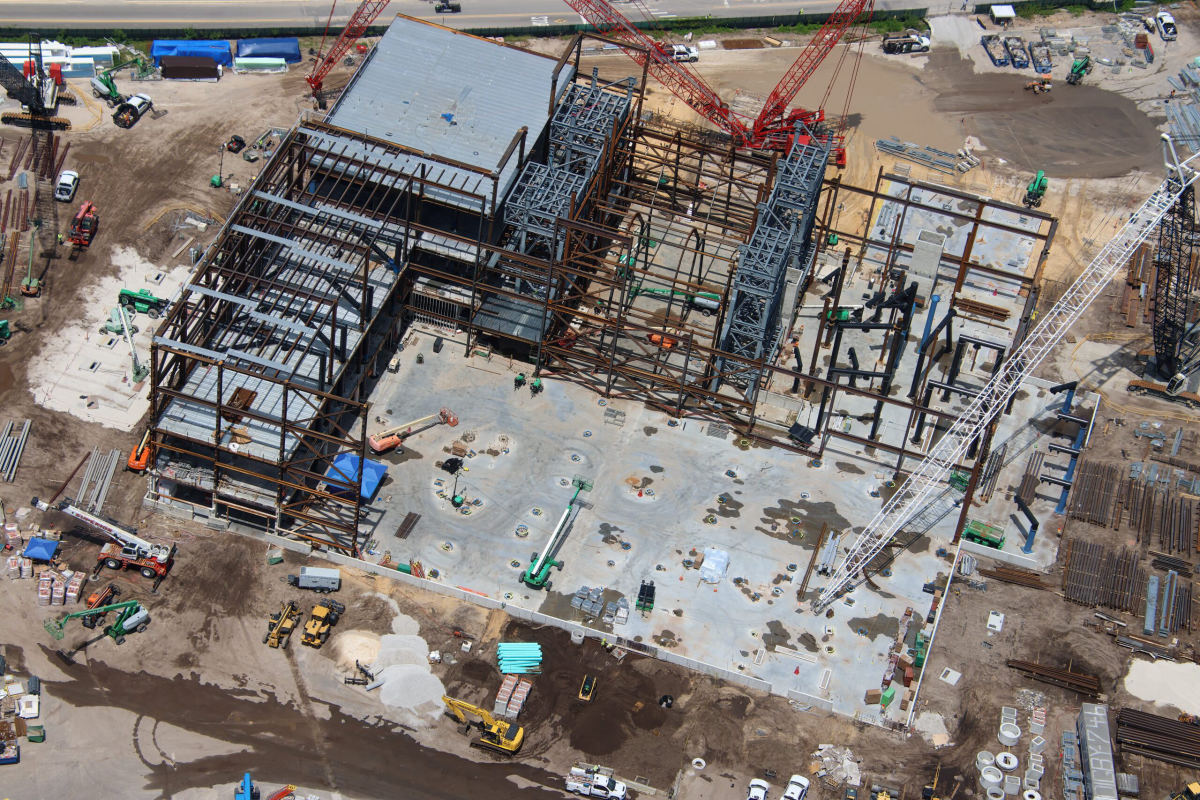 Monsters, Inc. Door Coaster's Lift Towers Rise at Hollywood Studios