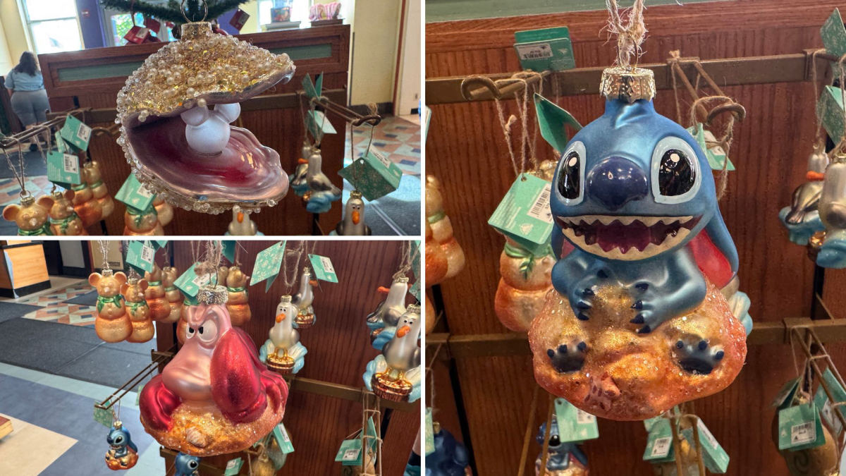 Beach-Themed Glass Ornaments Spotted at Hollywood Studios