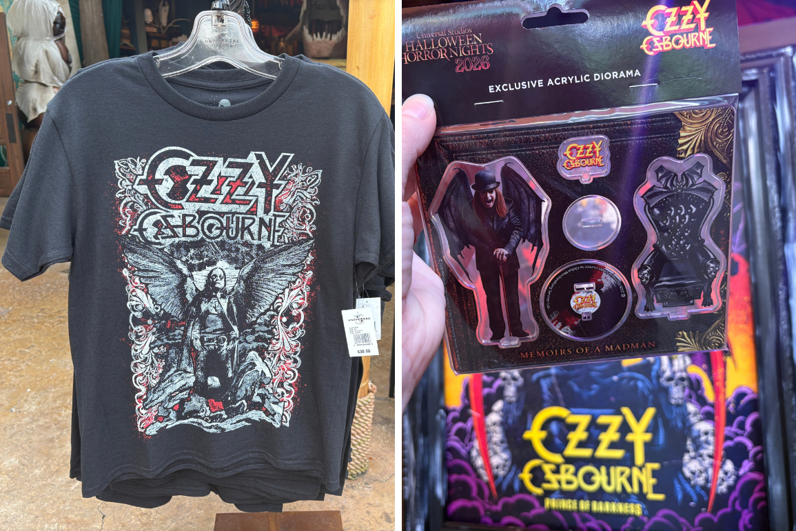Ozzy Osbourne Merch Lands at Universal Orlando for HHN 35