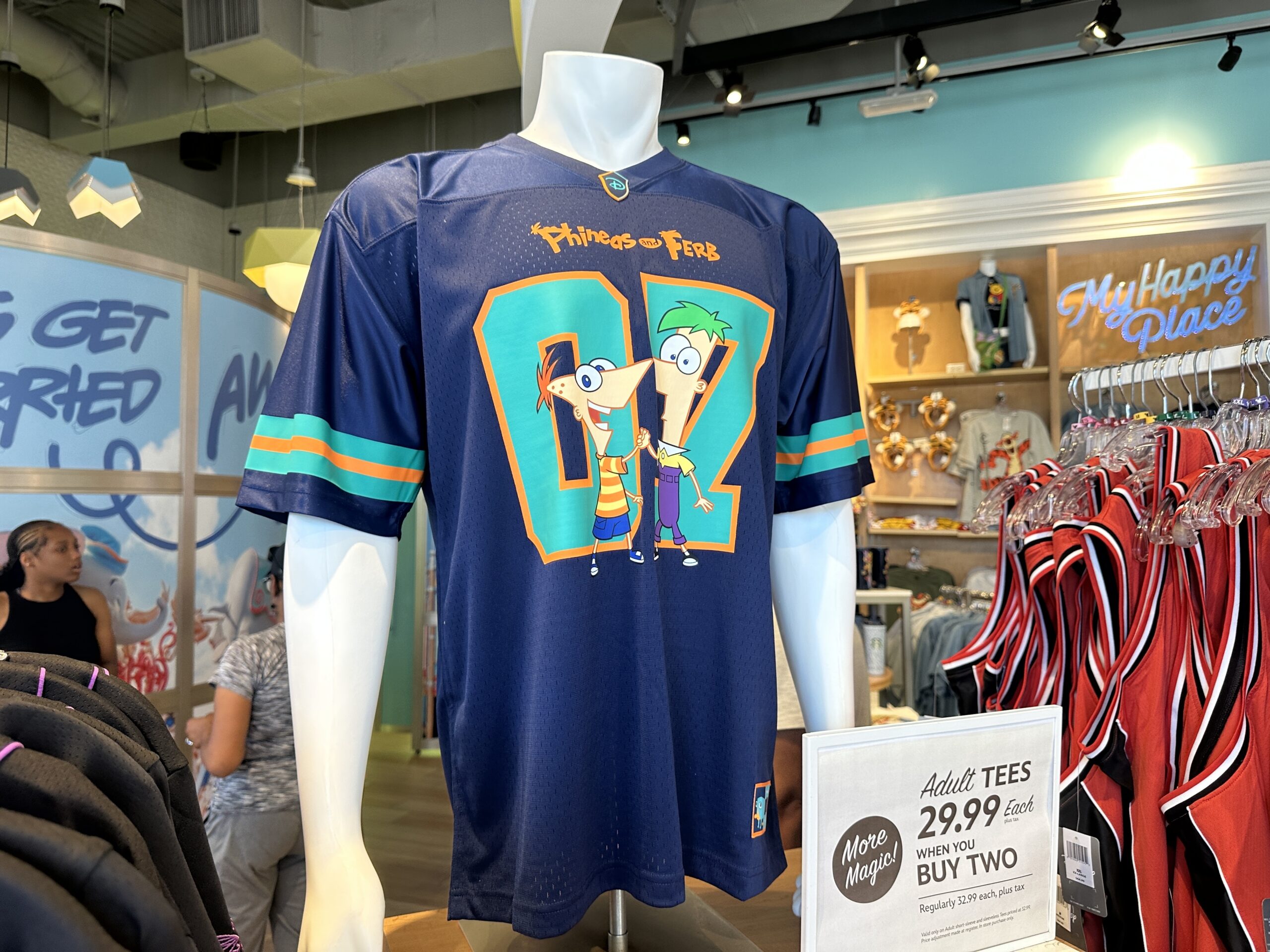 Phineas and Ferb Sports Jersey Lands at Walt Disney World