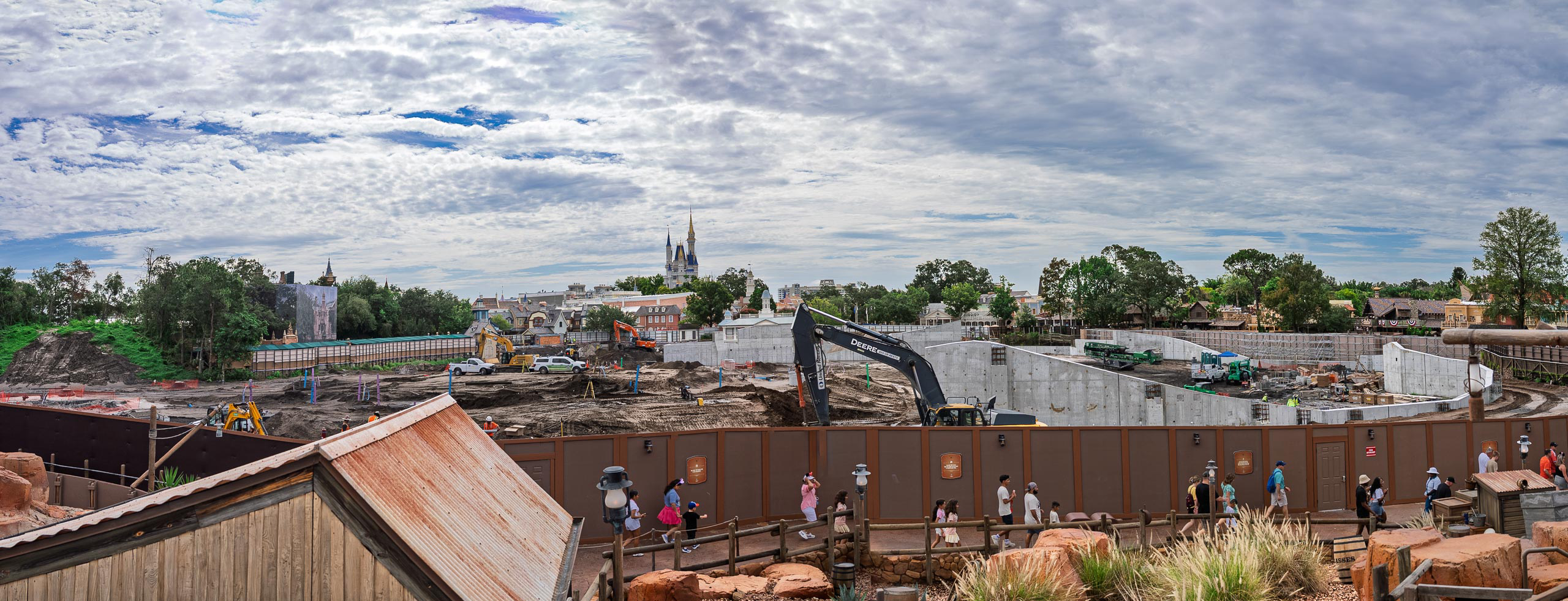 Piston Peak Construction Now Visible Inside Magic Kingdom