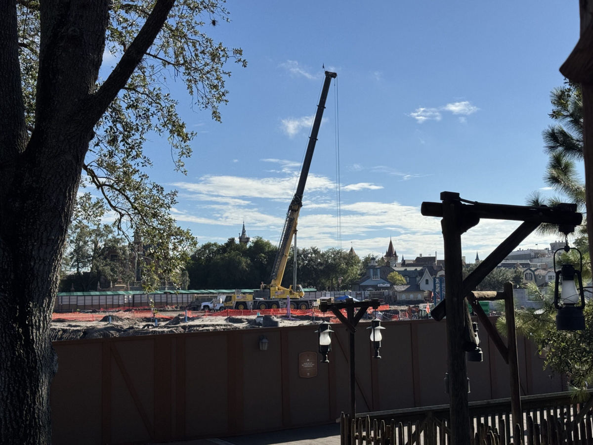 Tower Crane Rises at Magic Kingdom's Piston Peak Site