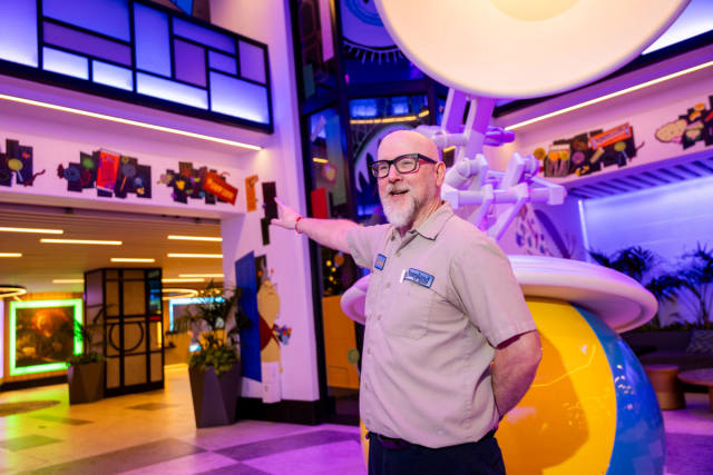 The Artist Behind Pixar Place Hotel's Monsters, Inc. Halloween Look