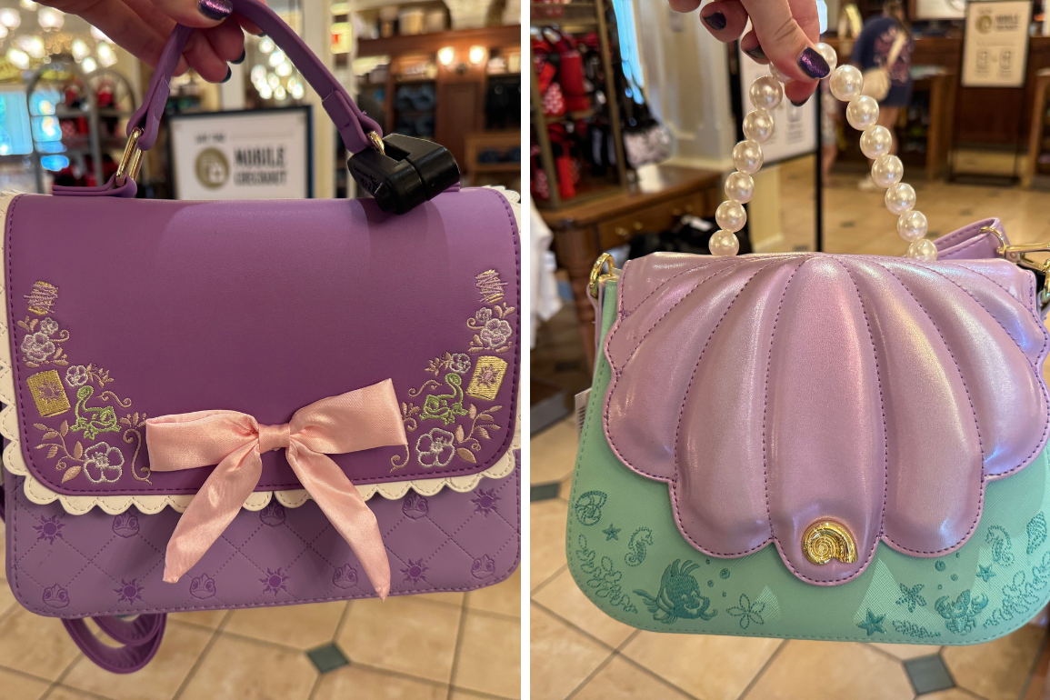 Rapunzel and Ariel Loungefly Bags Land at Magic Kingdom