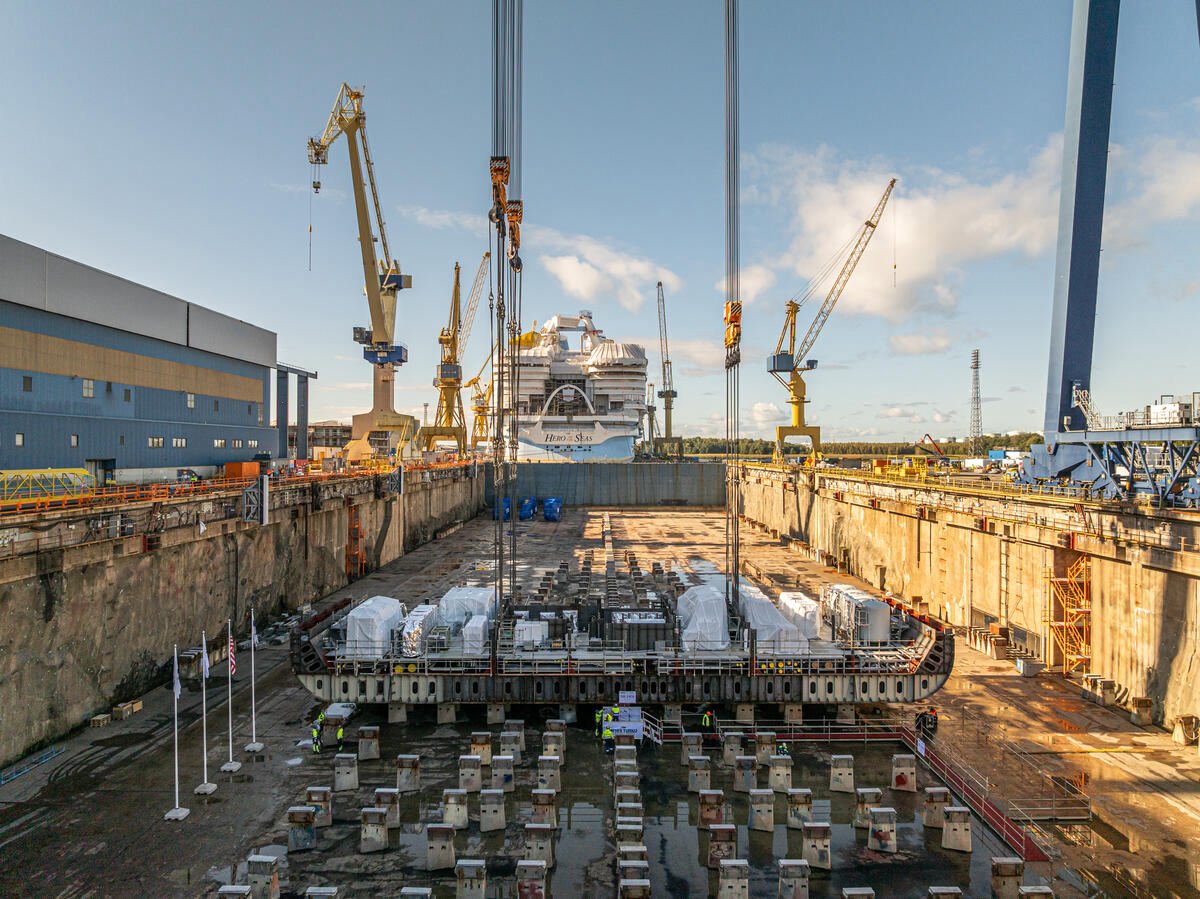 Royal Caribbean Lays Keel for Its 5th Icon Class Ship