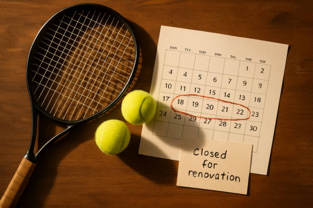 Saratoga Springs Tennis Courts Close Through November