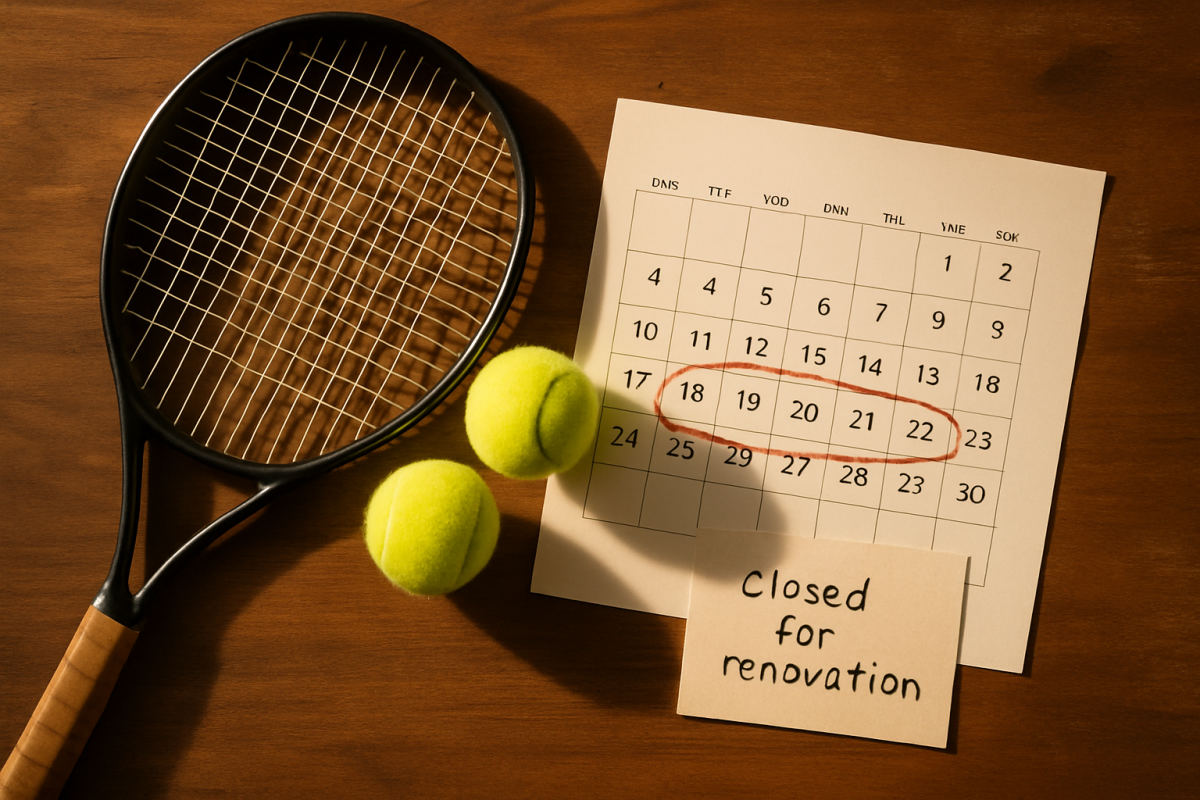 Saratoga Springs Tennis Courts Close Through November