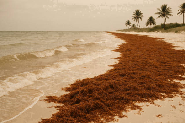 Record Sargassum Is Choking Caribbean and Gulf Beaches