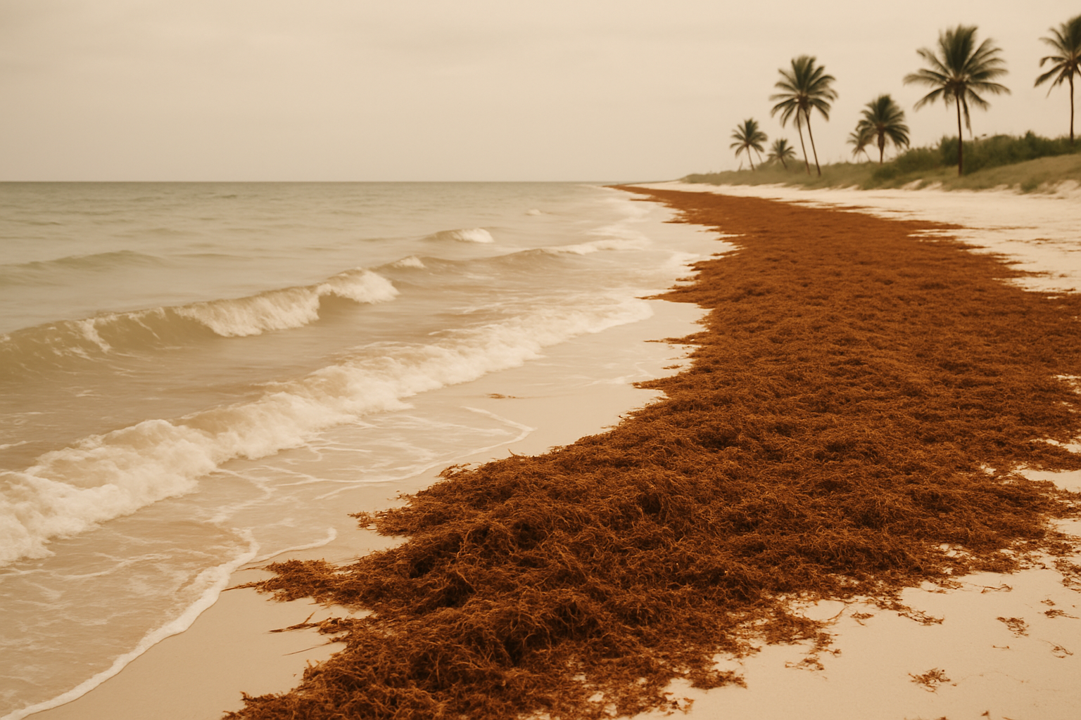 Record Sargassum Is Choking Caribbean and Gulf Beaches