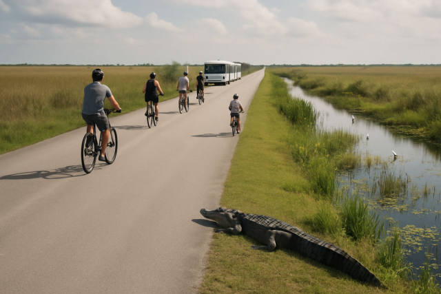 Shark Valley Tram vs. Bike: Tickets, Wildlife & Parking