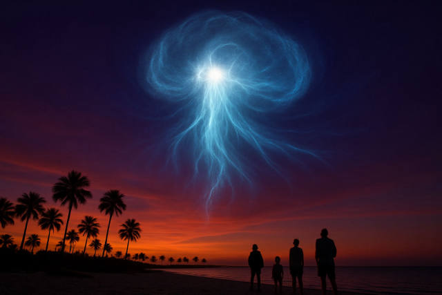 SpaceX Launch Paints Florida Sky With 'Space Jellyfish'