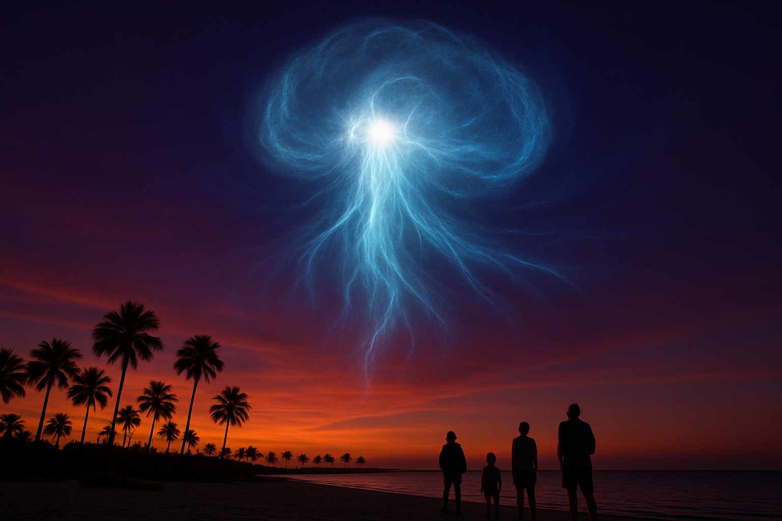 SpaceX Launch Paints Florida Sky With 'Space Jellyfish'