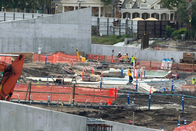 Concrete Work Advances on Magic Kingdom’s Cars Ride