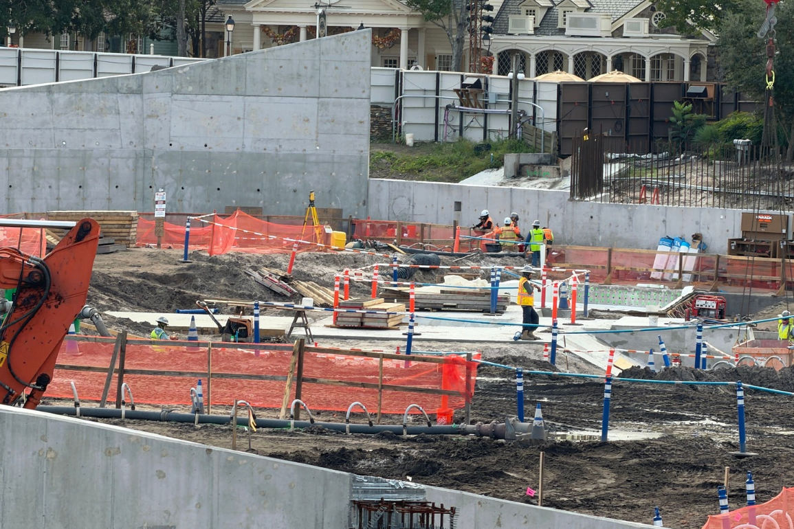 Concrete Work Advances on Magic Kingdom’s Cars Ride