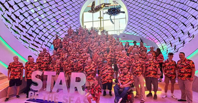 More Than 100 Men Join Hawaiian Shirt Prank on Star of the Seas