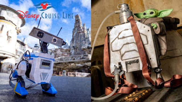 Grogu Sipper and BDX Droid Bucket Head to Disney Cruise Line