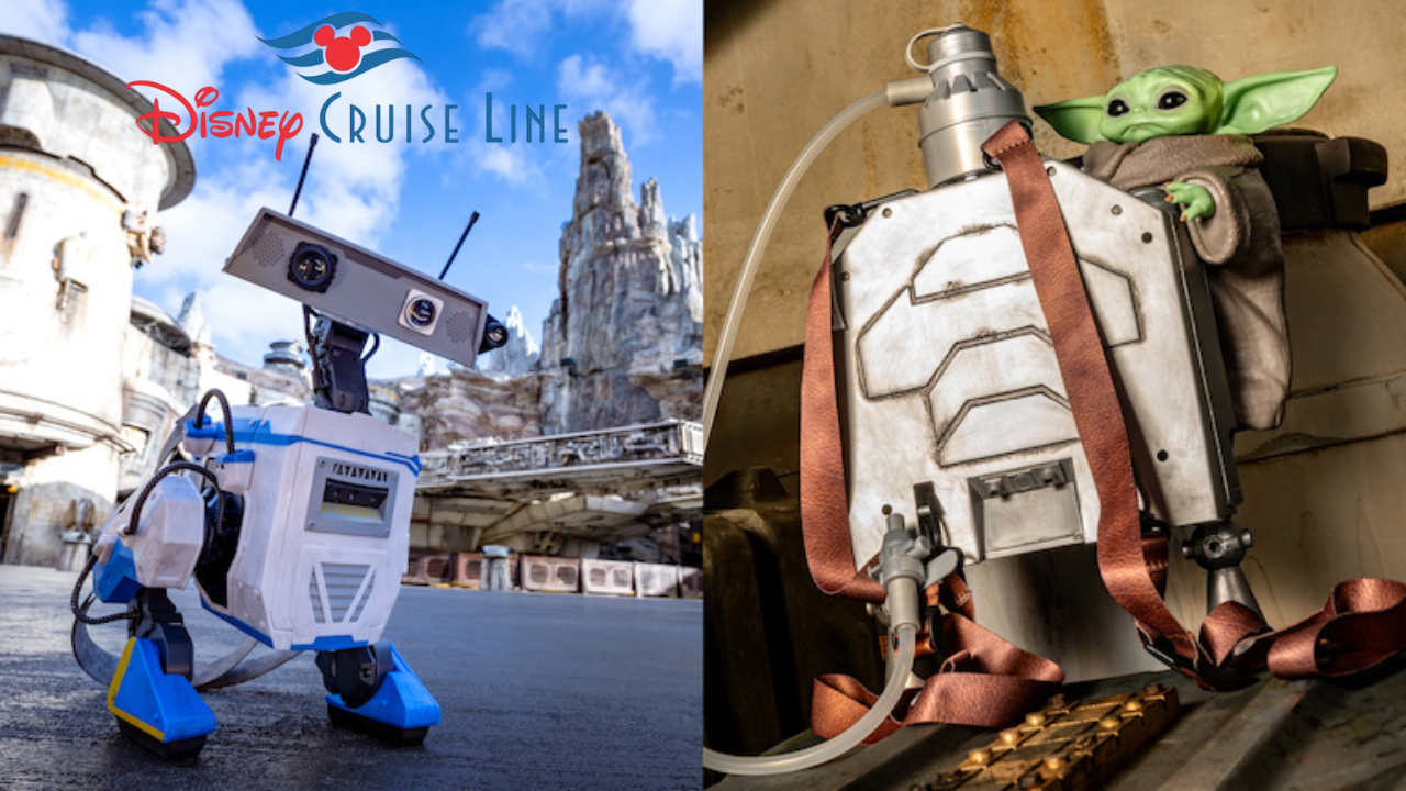 Grogu Sipper and BDX Droid Bucket Head to Disney Cruise Line