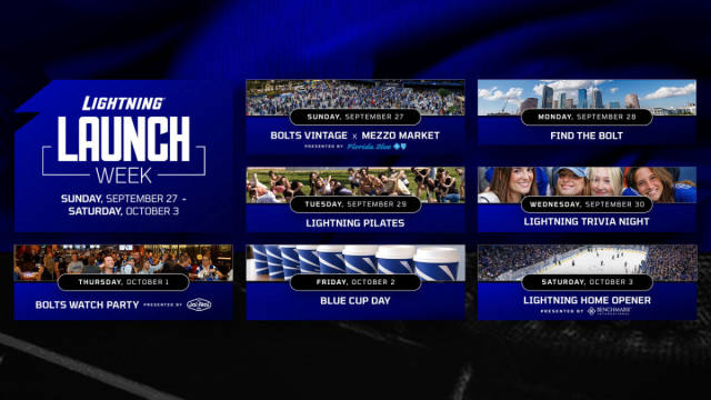 Tampa Bay Lightning Launch Week Brings 7 Days of Bolts Fun