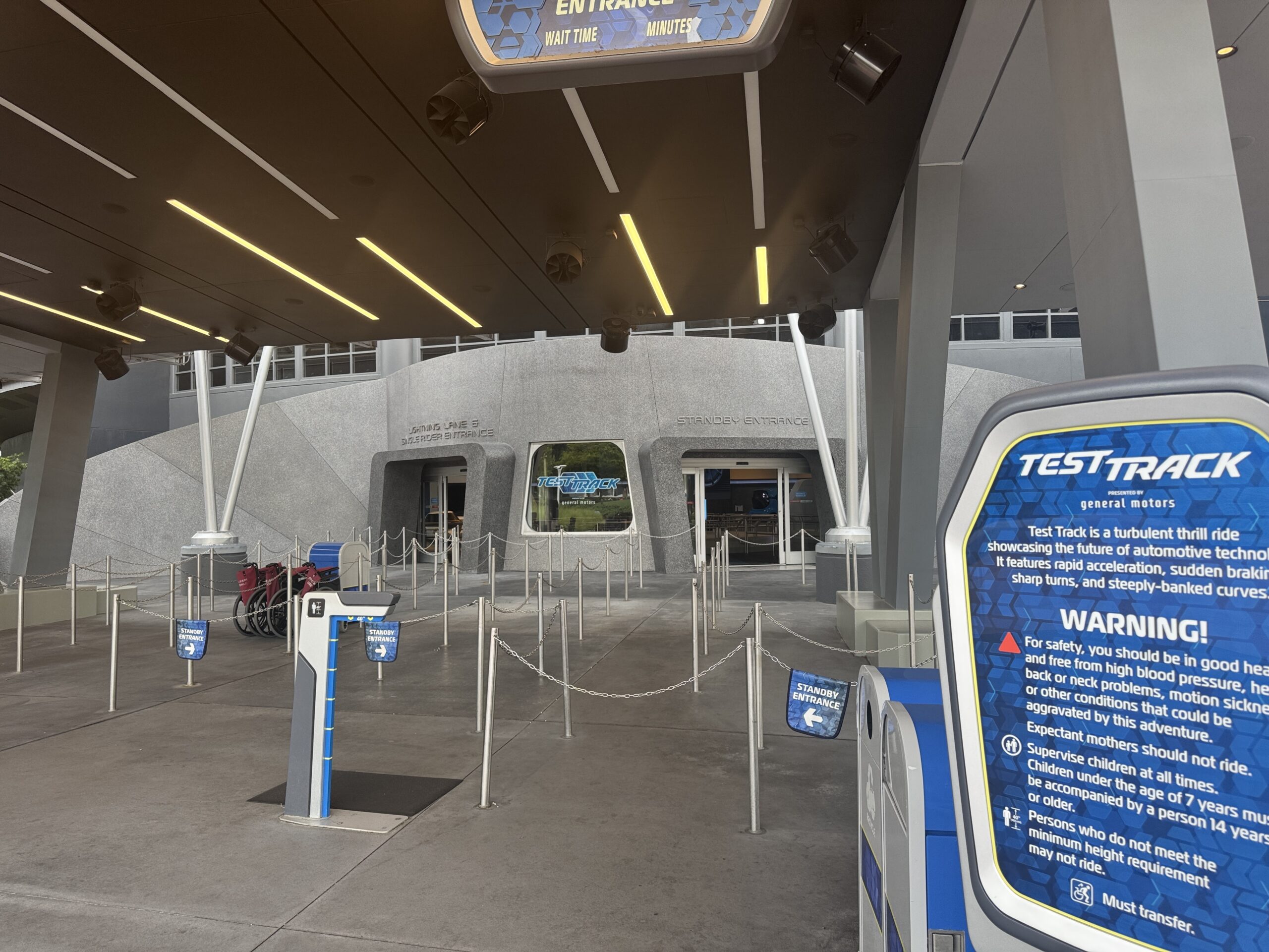 Test Track Down at EPCOT with No Confirmed Reopen Time