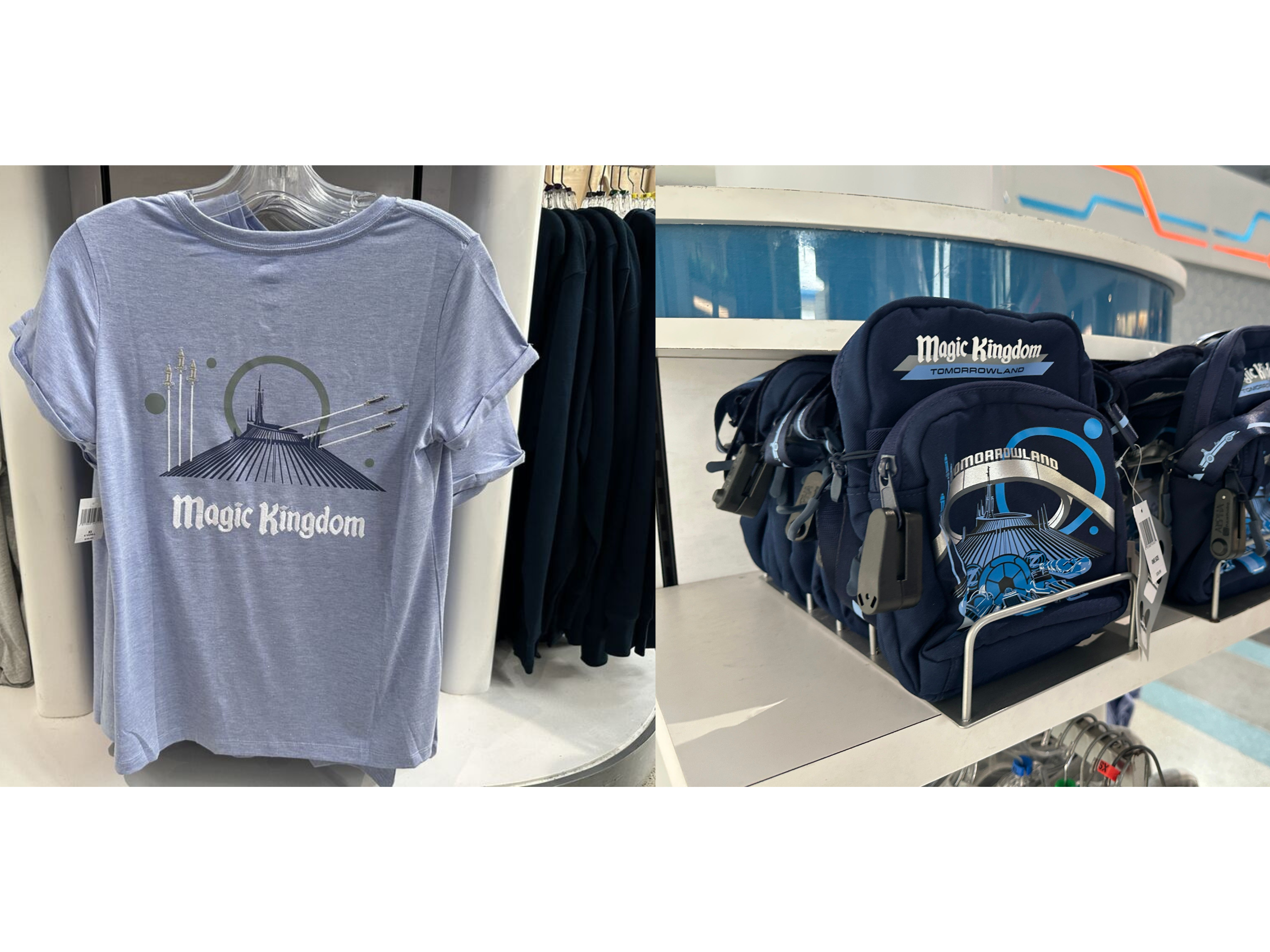 Tomorrowland Shirt and Bag Land at Magic Kingdom