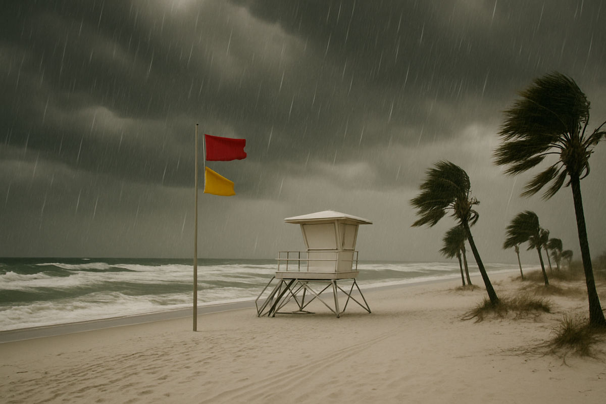 Tropical Storm Bertha Hits Louisiana, Closes Florida Panhandle Beaches
