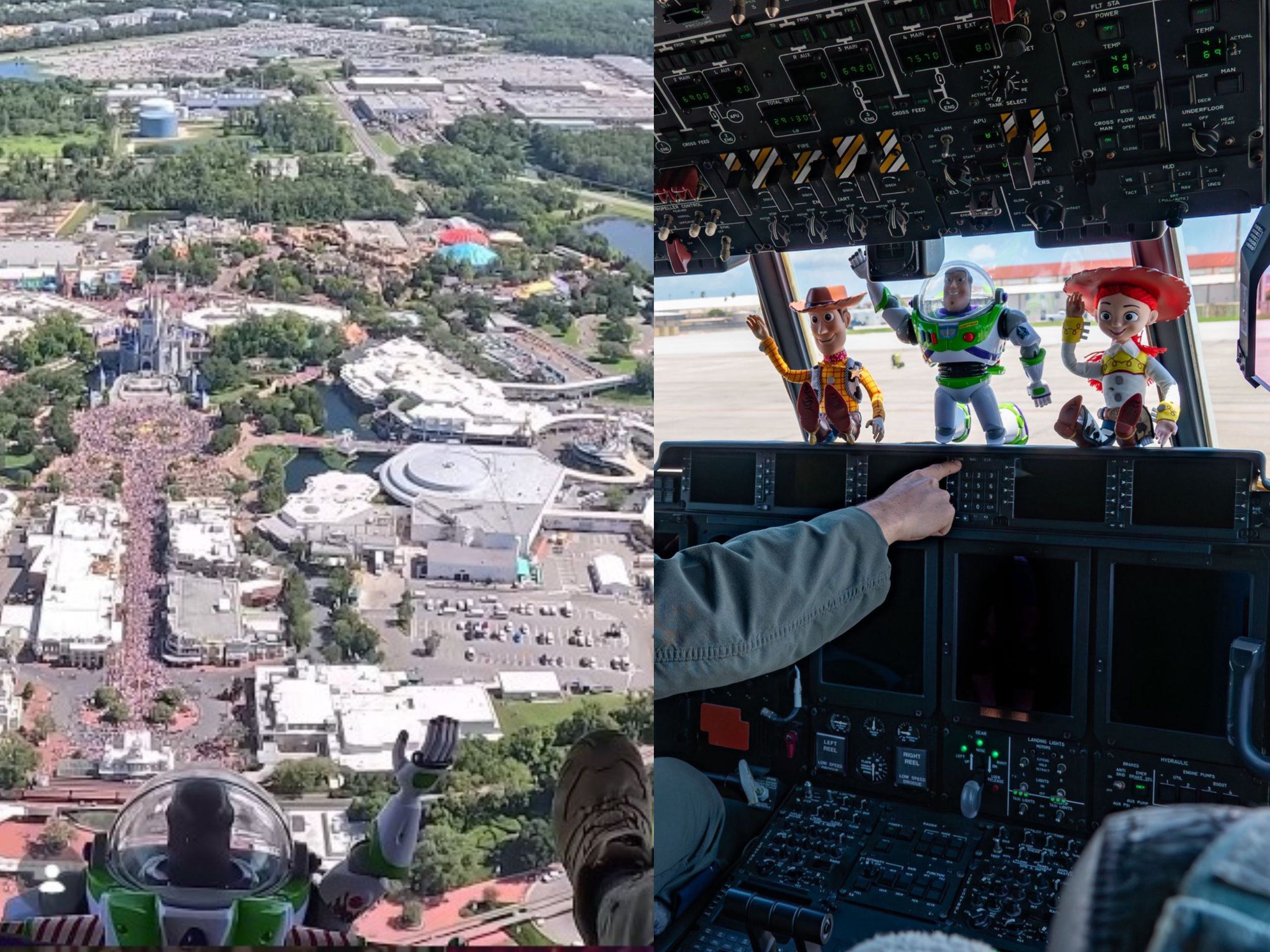 Toy Story Characters Joined the WDW July 4th Flyover