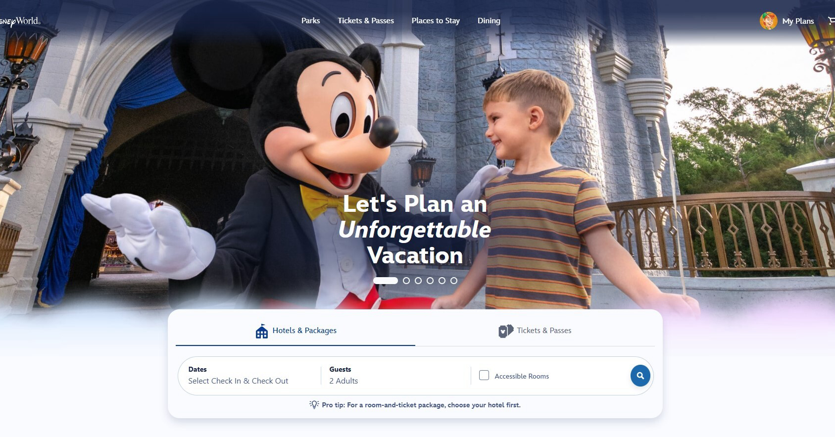 Walt Disney World's Website Gets a Streamlined New Look