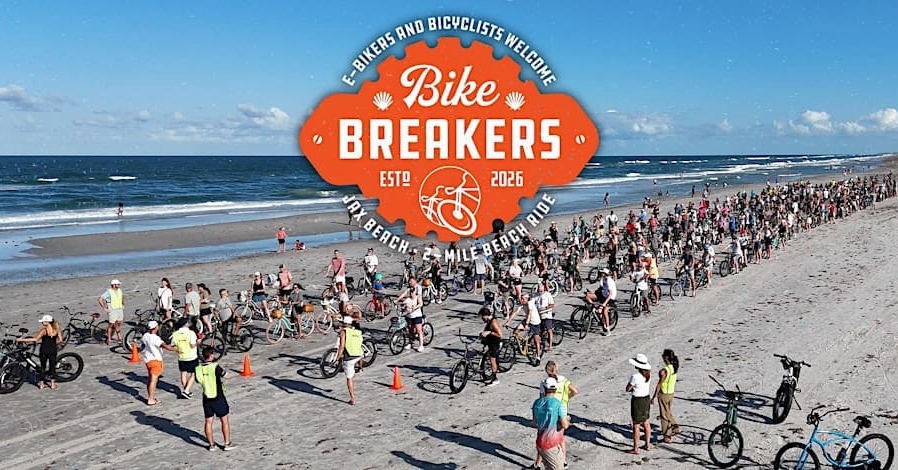 Jacksonville Beach Is Hosting a Record-Breaking E-Bike Party